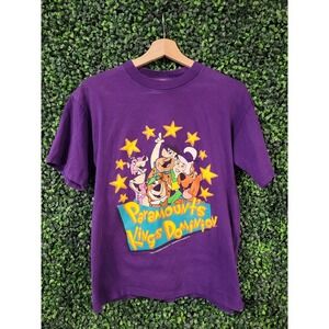 vtg 90s CARTOON HANNA BARBERA Tee M vintage yogi scooby television pop culture